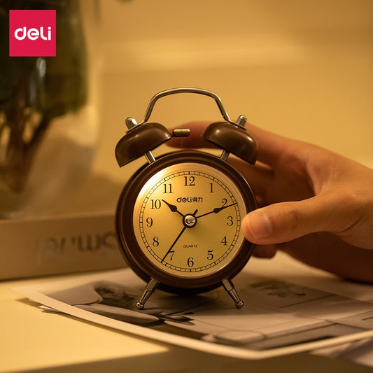 Horloge Maison : Horloge Vintage avec Réveil, Quartz,