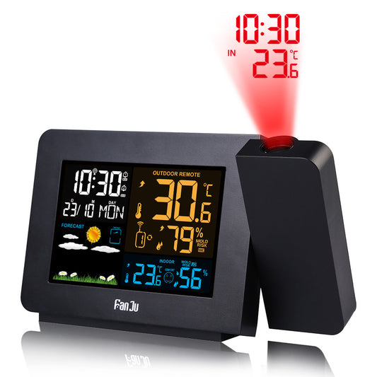Horloge Maison : Projection d'heure, réveil, prévision météo, température et humidité intérieur et extérieur 3391
