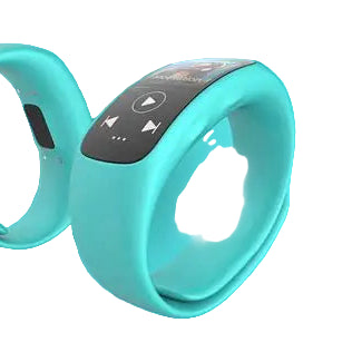 Smartwatch with Turquoise Flexible Band | Modern Touch Display